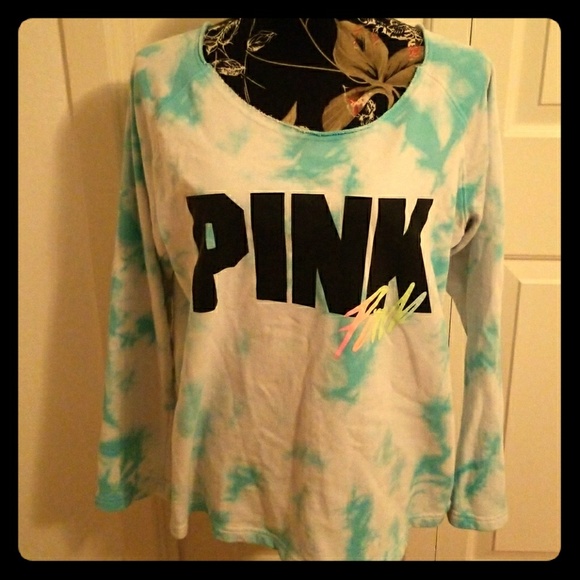 PINK Victoria's Secret Tops - PINK  Victoria's secret tie dye sweatshirt